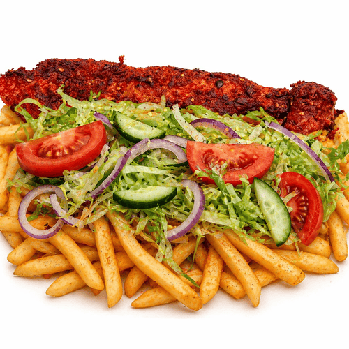 Masala Fish Kebab With Fries 