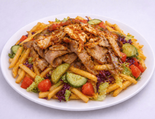 Mix Kebab With Fries 