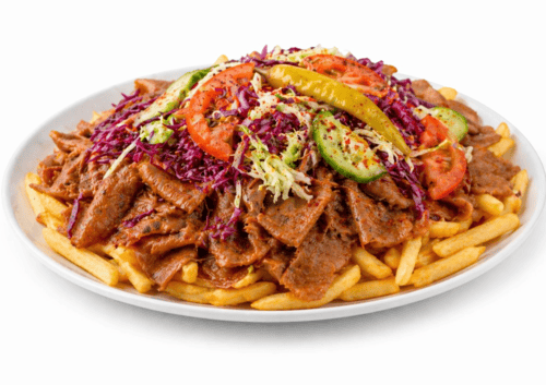 Lamb Doner Kebab With Fries 
